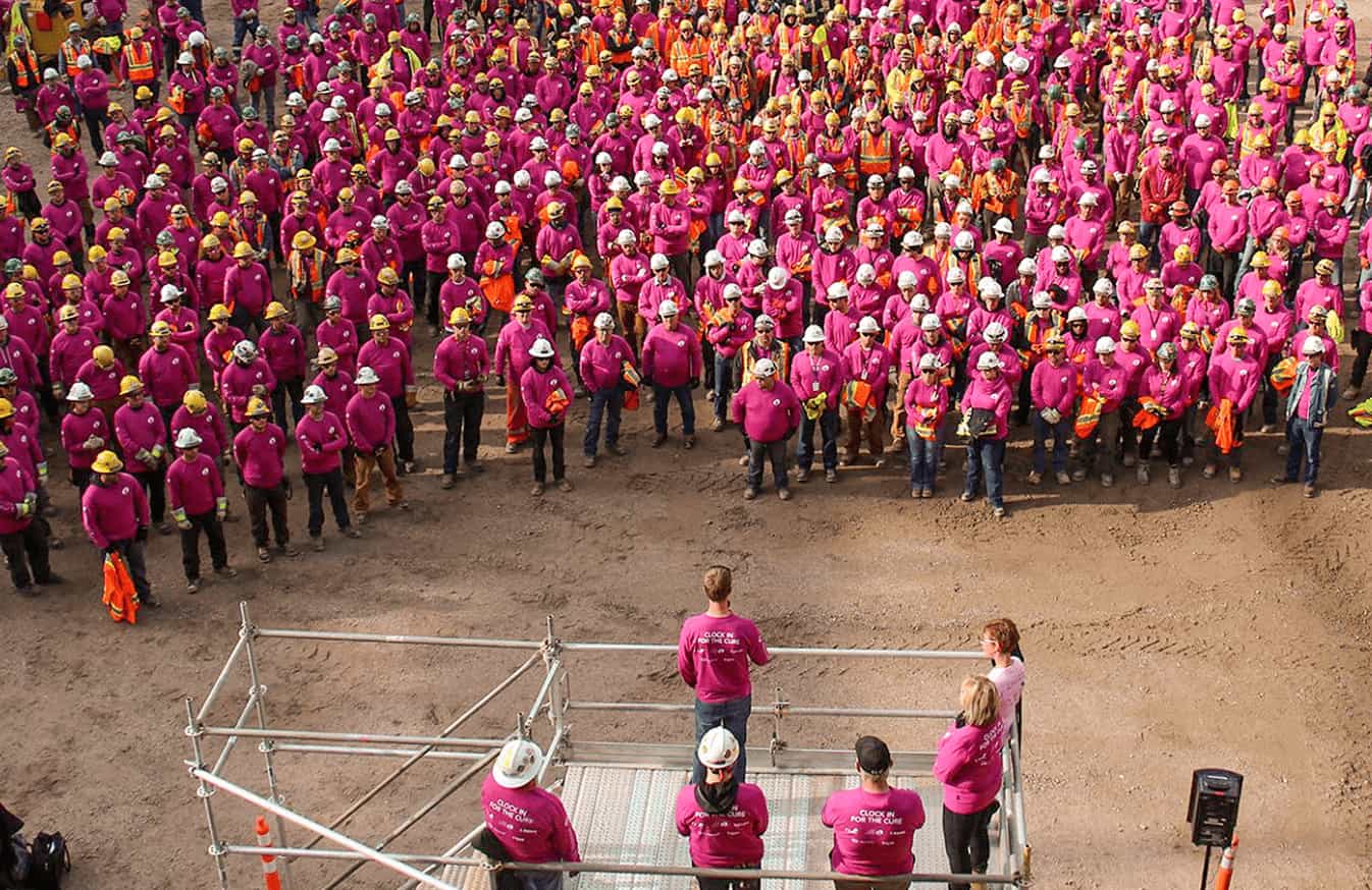 Clock in for the cure — kick-off rally
