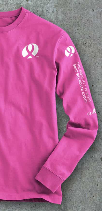 Clock in for the cure — campaign t-shirt