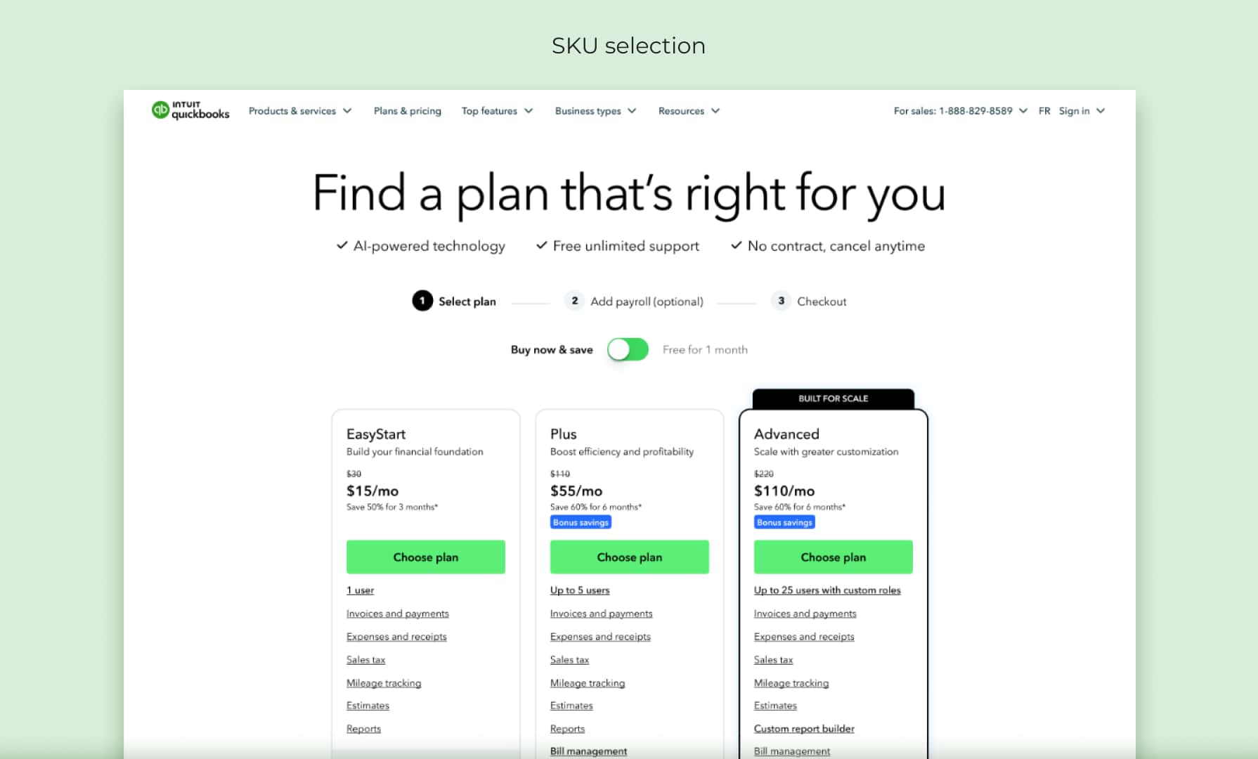 Upsell experience — pre-purchase and shopping cart flows