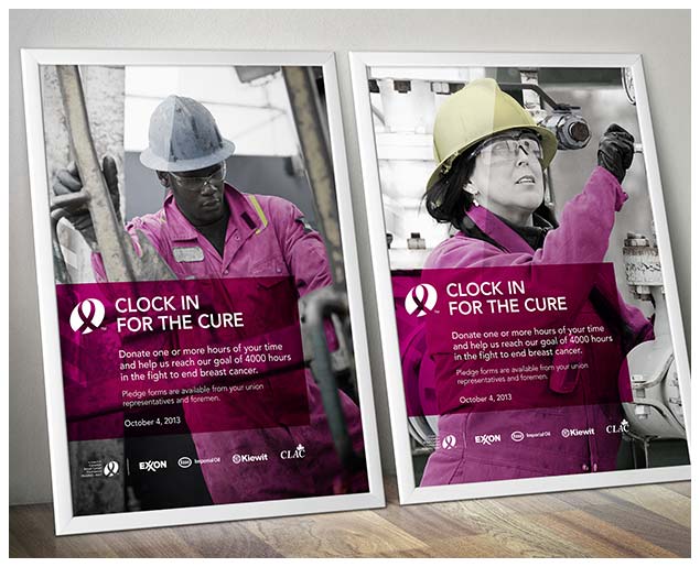 Clock In For The Cure Posters